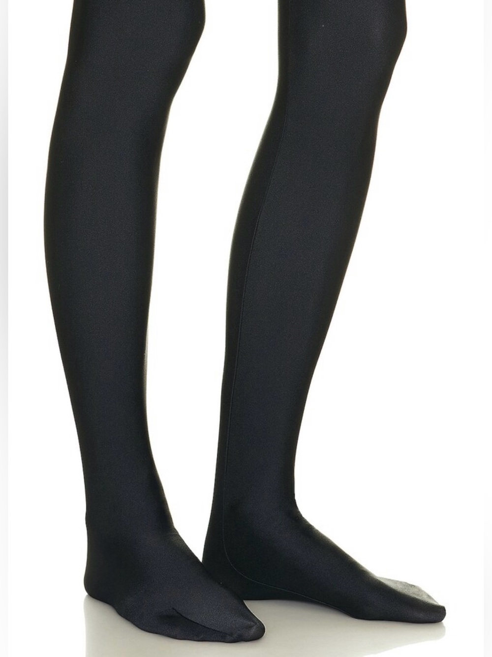 YSL Collant High-Waist Black Stretch Leggings - Picture 6 of 11